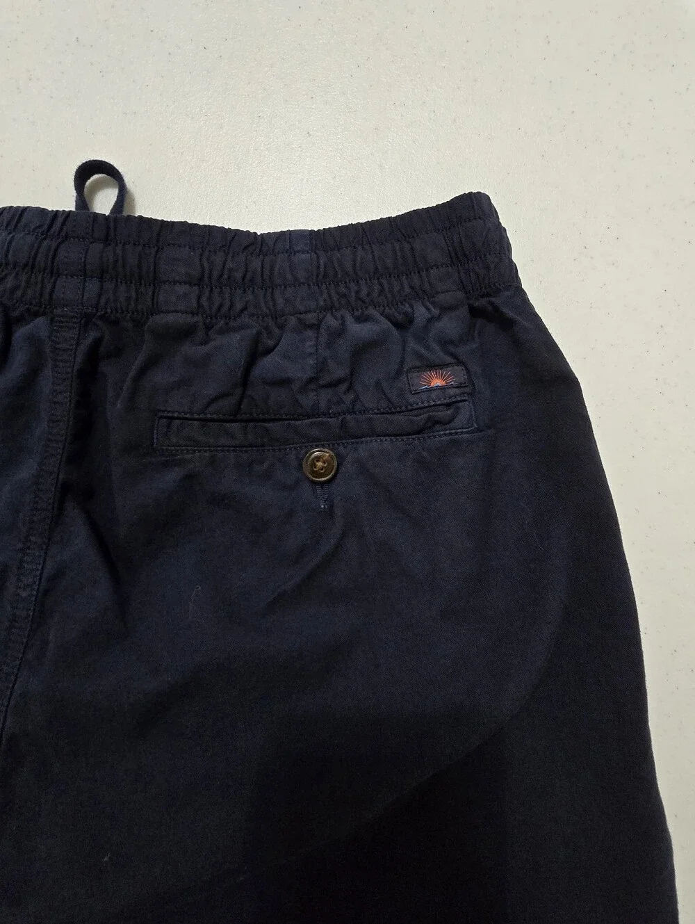 Faherty Navy Drawstring Shorts Men's Medium Casual Beach